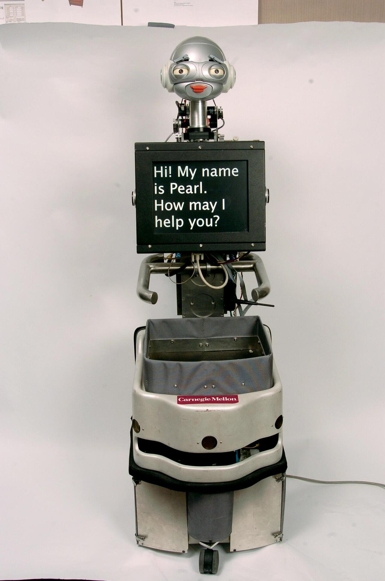 Adinekoak zaintzeko <span style="font-style:italic">Pearl</span> robota