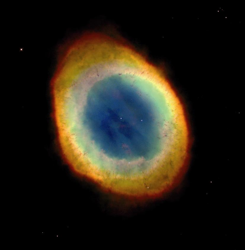 Lyra konstelazioko Eraztuna izeneko nebulosa planetarioa (M57)